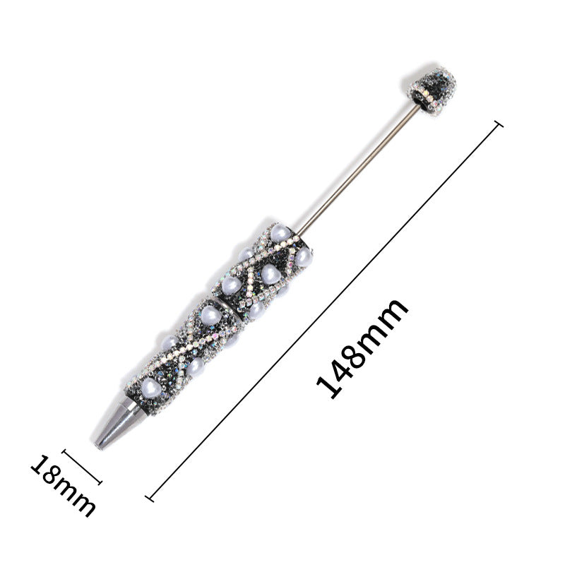 Pearl Rhinestone Ballpoint Pens – Sparkling Diamond-Style Decorative Pens with Pearl Accents for DIY Gifts & Cute Stationery
