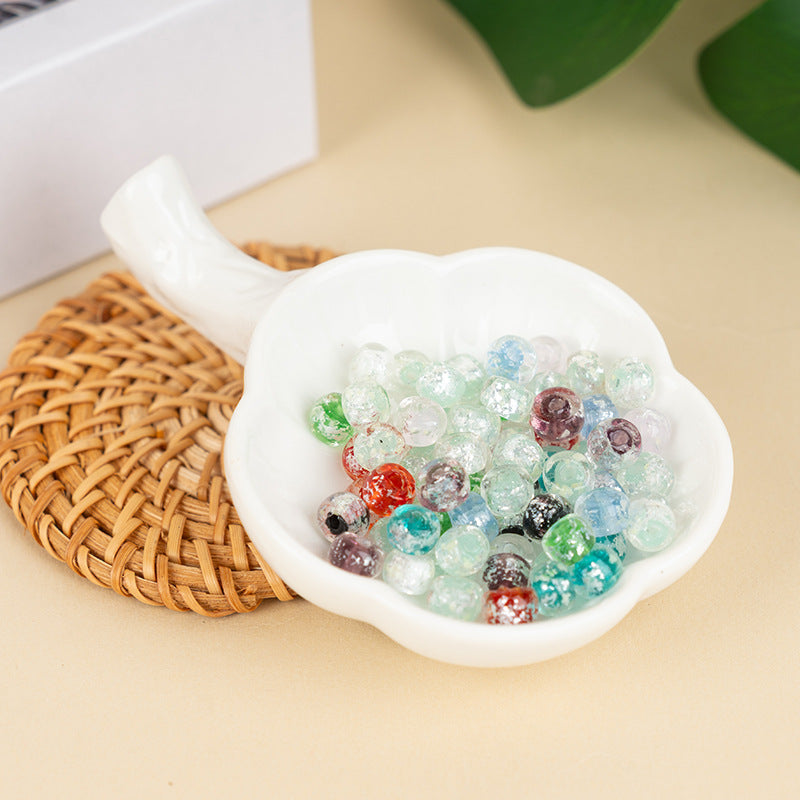 Colorful Powder-Glazed Flat Disc Spacer Beads