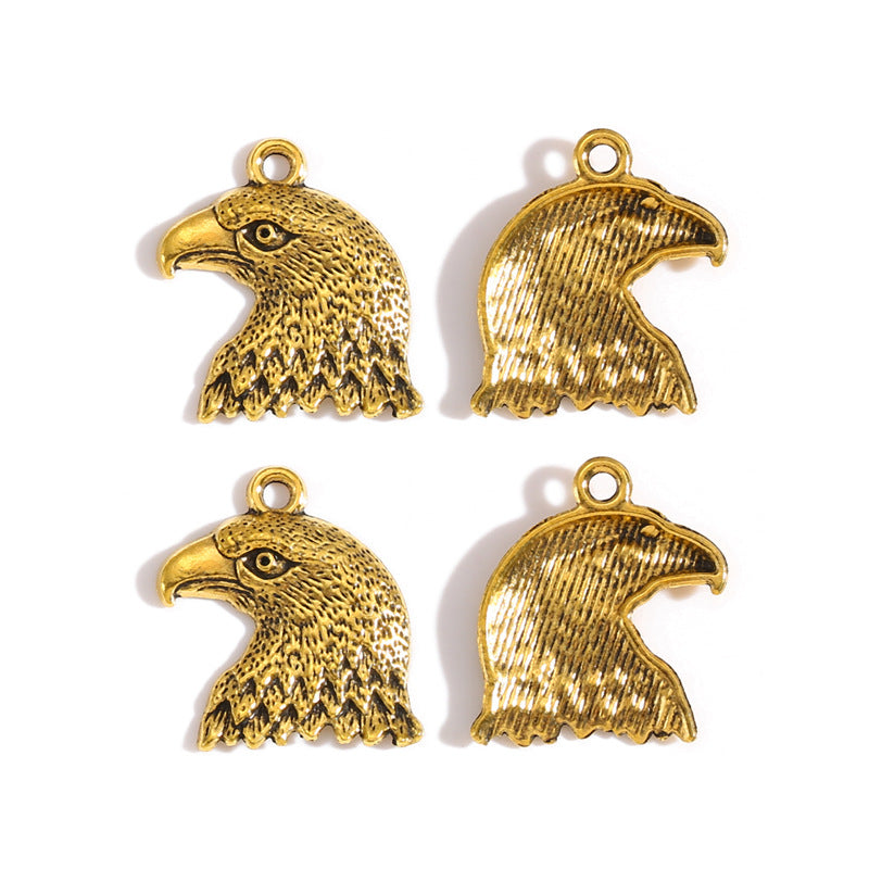 Vintage Alloy Eagle Charms – Retro Eagle Pendants for DIY Bracelets, Necklaces, Keychains & Jewelry Making