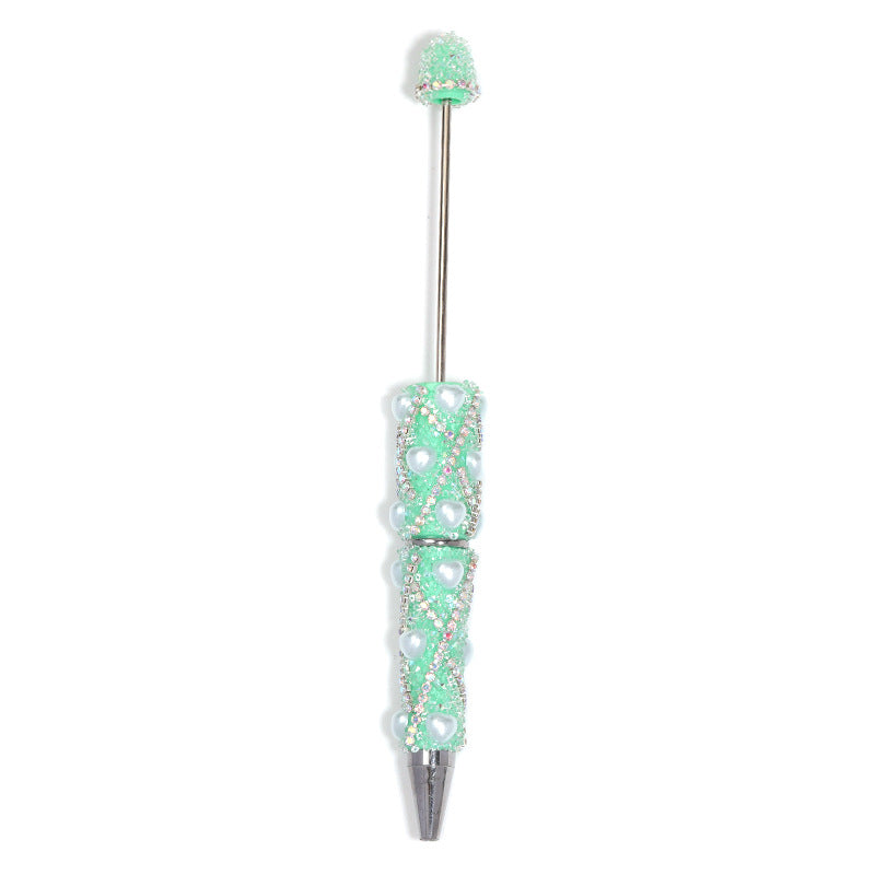 Pearl Rhinestone Ballpoint Pens – Sparkling Diamond-Style Decorative Pens with Pearl Accents for DIY Gifts & Cute Stationery