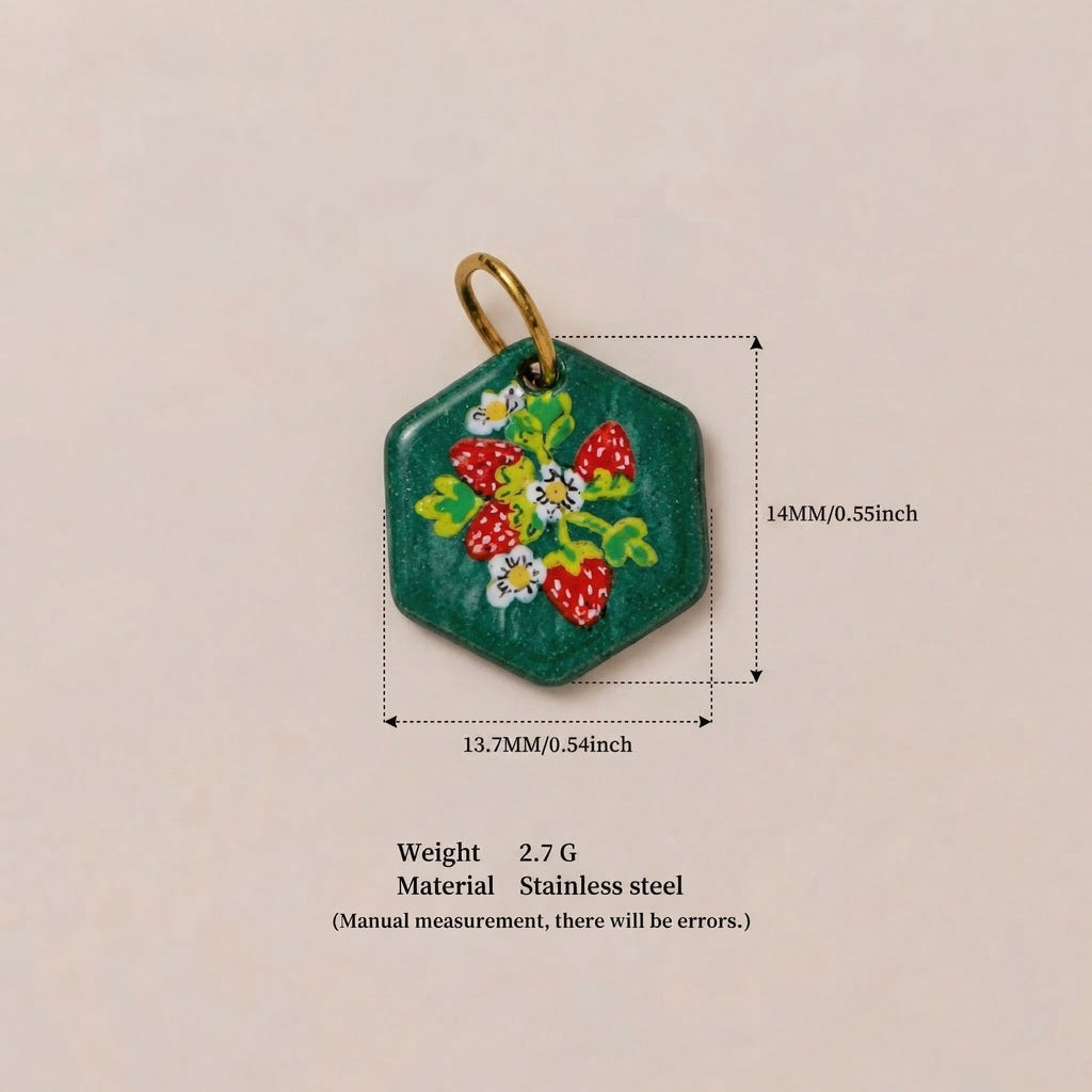 Bird & Flower Pendant Charms