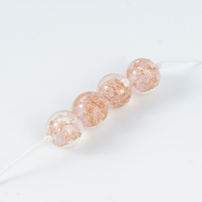 Gold Sand Luminous Glass Beads