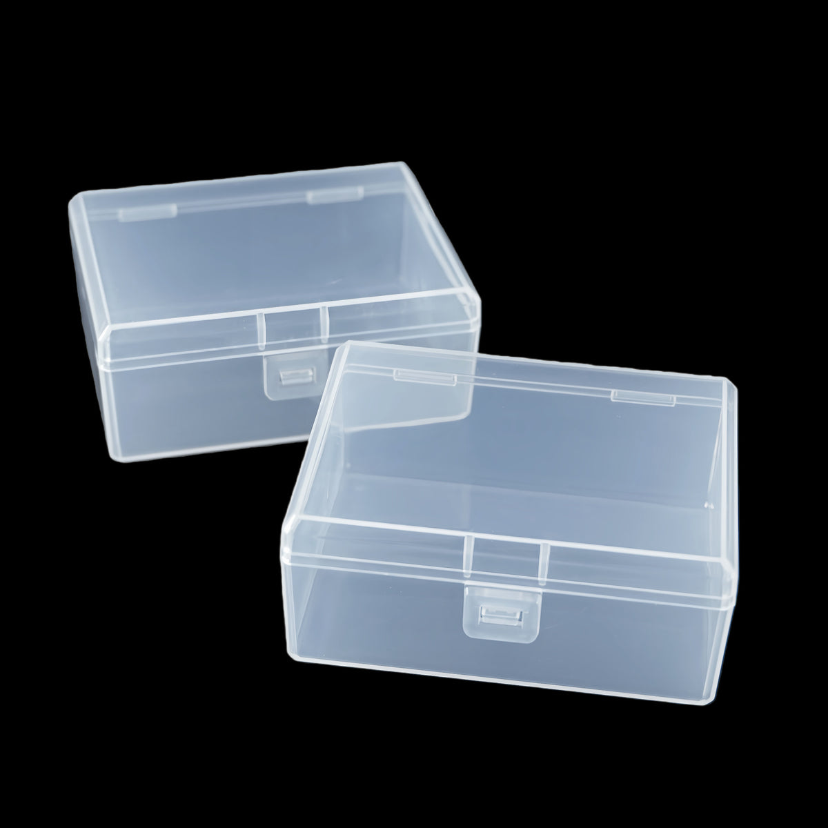 Clear Rectangular PP Plastic Storage Box – Transparent Small Parts Organizer for Jewelry Beads, Charms, Craft Supplies & Hardware