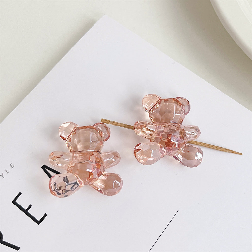 Shiny Jelly Bear Acrylic Beads