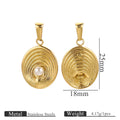 Irregular Imitation Pearl Stainless Steel Pendant