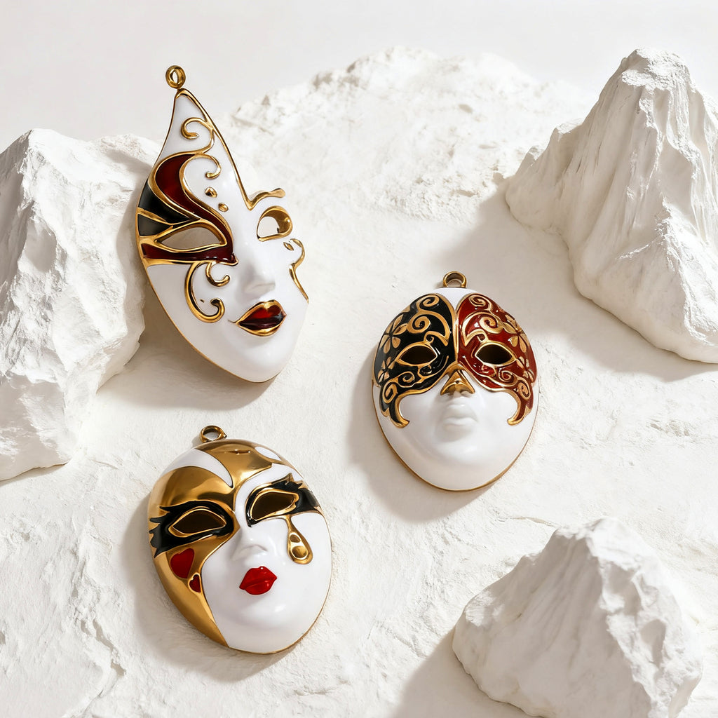 Phantom Opera Mask Stainless Steel Pendant Charms