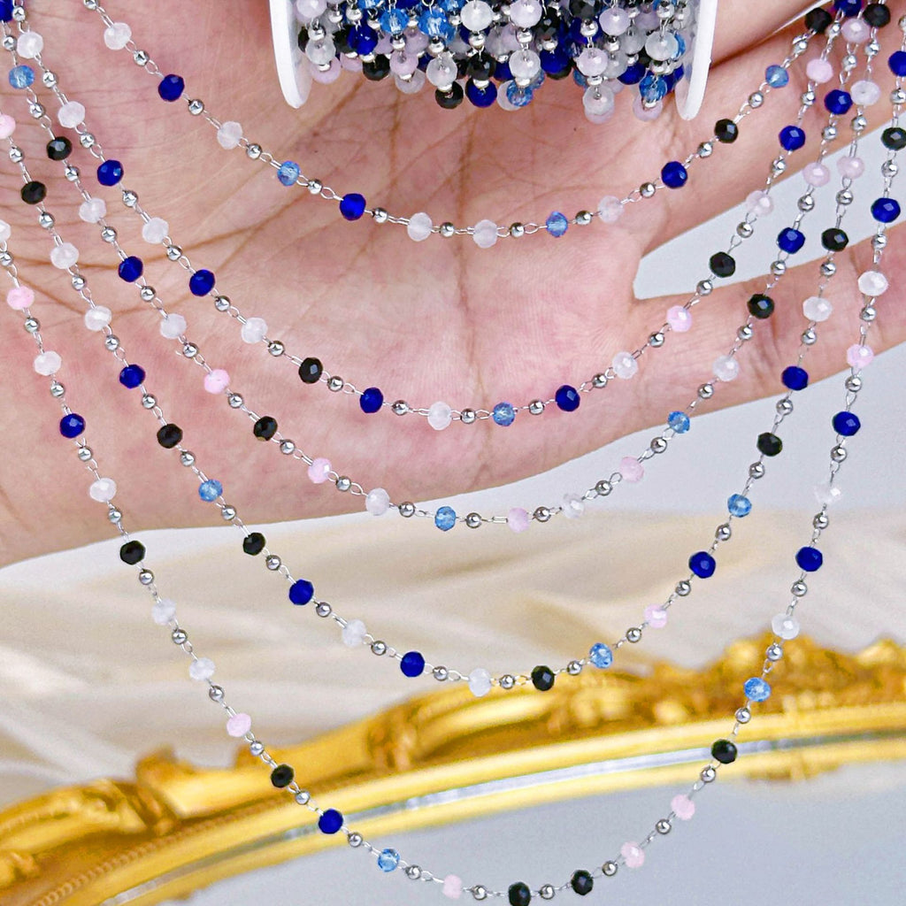 Sapphire Fringe Chain – 18 Meters