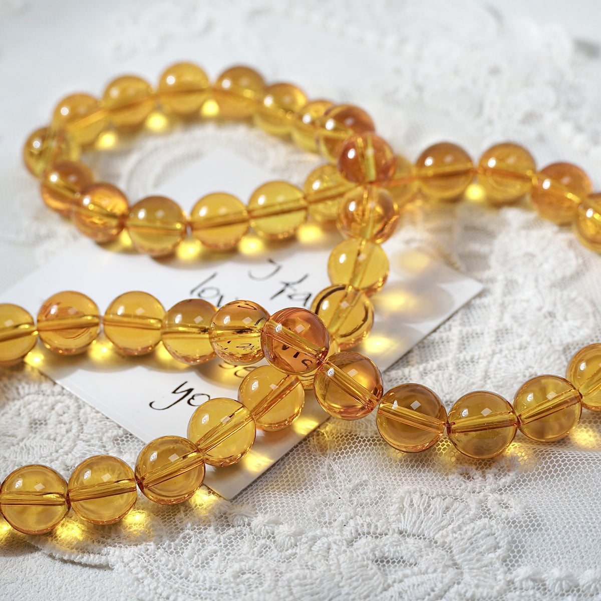 Crystal Glass Round Beads