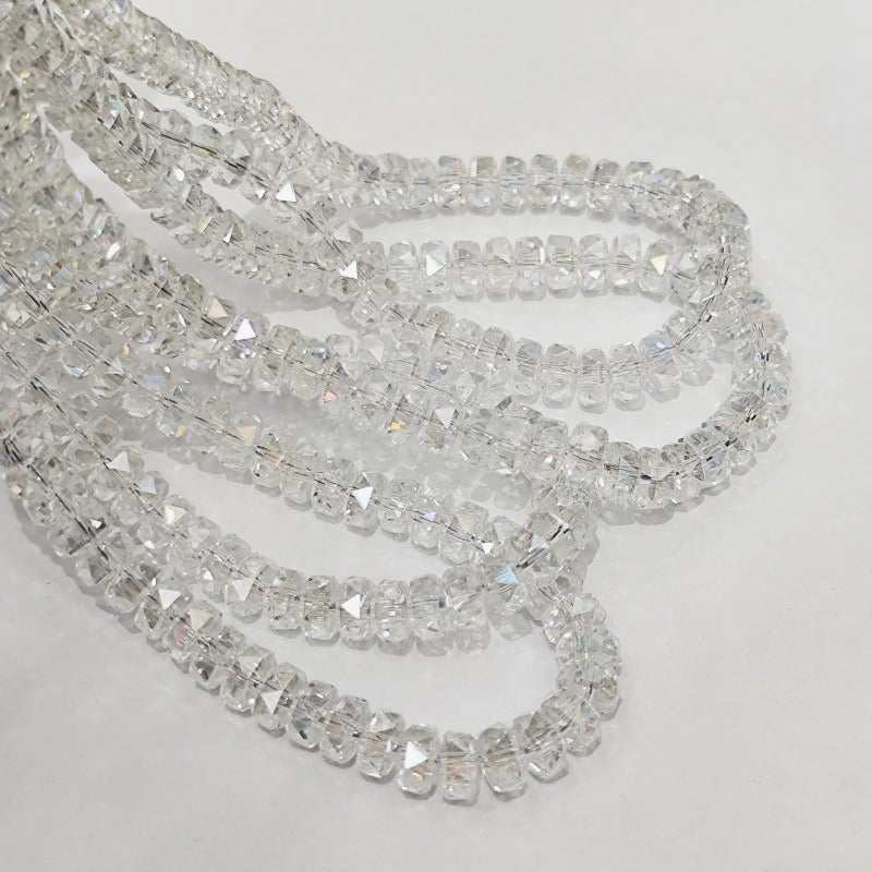 Faceted Crystal Rondelle Beads