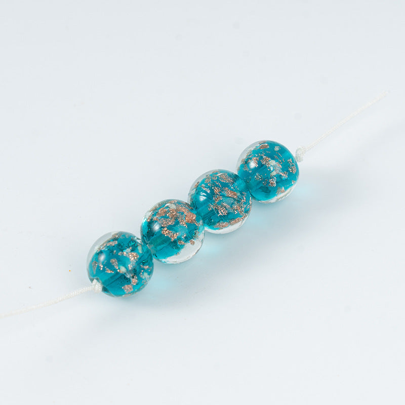 Gold Sand Luminous Glass Beads