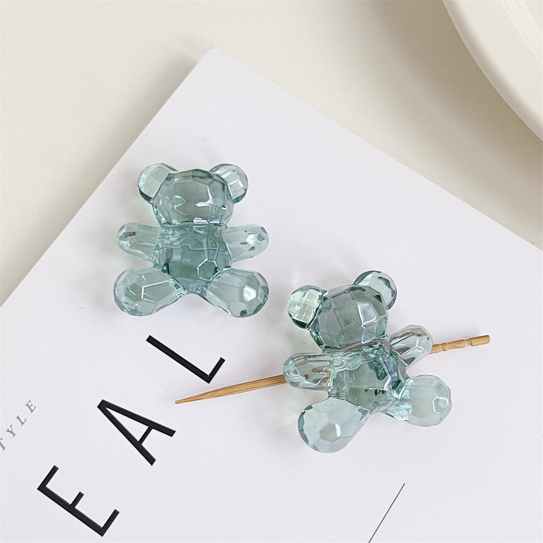 Shiny Jelly Bear Acrylic Beads