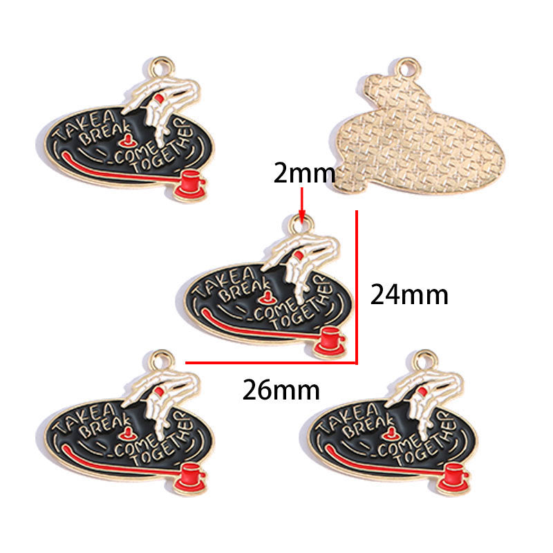 Hip-Hop Style Alloy Charms – Colorful Headphone & Sneaker Pendants for DIY Keychains, Bag Charms, Bracelets & Jewelry Making
