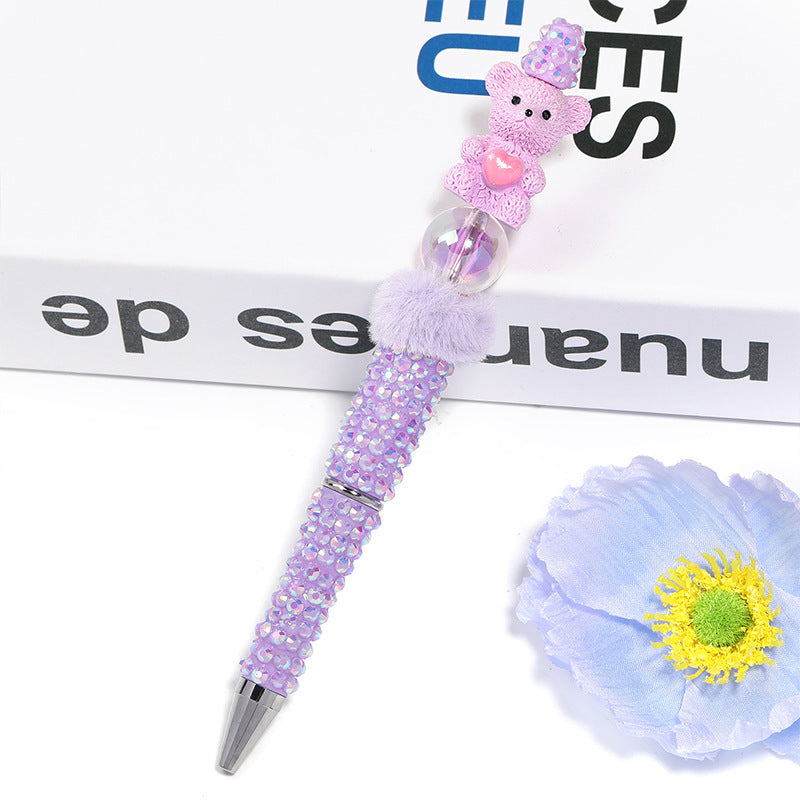 Full Rhinestone Ballpoint Pens – Sparkling Diamond-Style Decorative Pens, Korean-Inspired Cute Stationery & DIY Gift Supplies