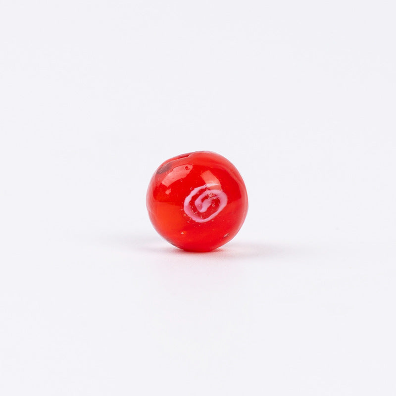 Double-Sided 3D Flower Glass Beads