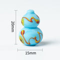 Hand-Painted Phoenix Eye Gourd Glass Beads