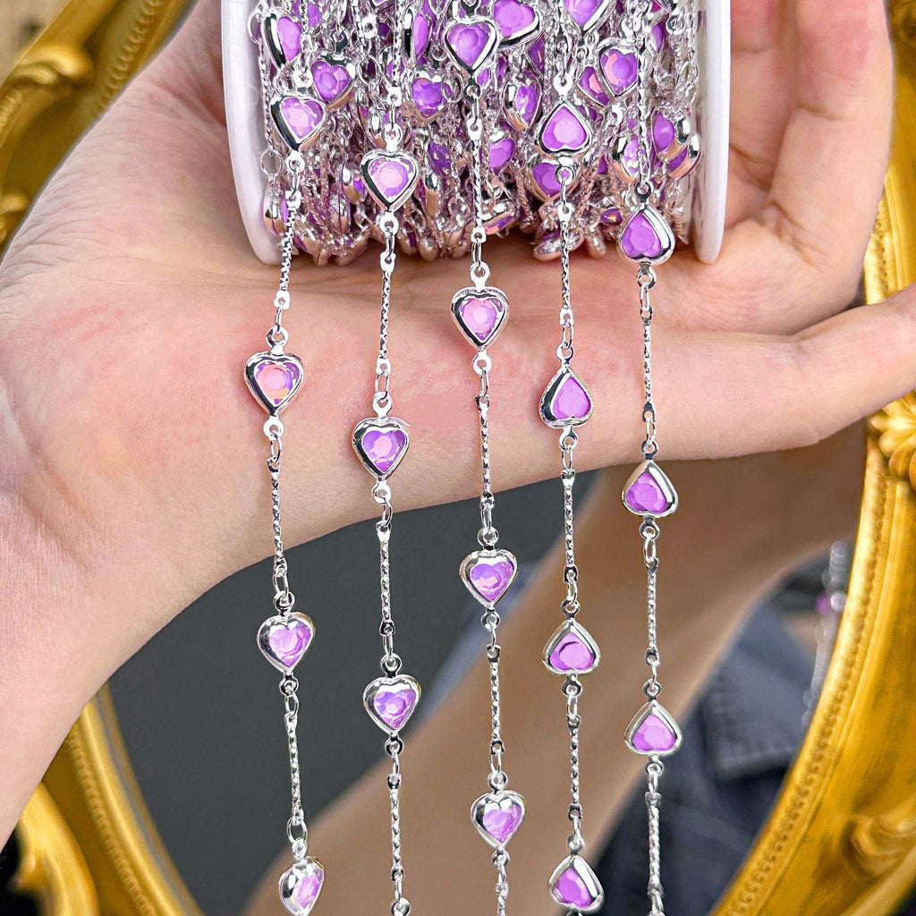 Purple Heart Decorative Chain – 10 Meters