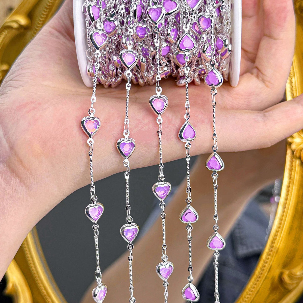 Purple Heart Decorative Chain – 10 Meters