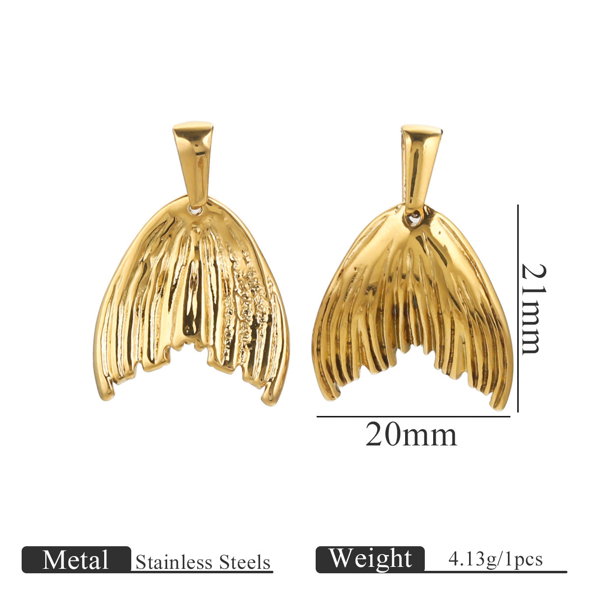 Assorted Stainless Steel Statement Pendant Charms