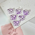 Glazed Crystal-Style Bow Beads (Horizontal Hole)