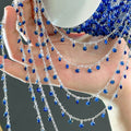 Blue Zircon Fringe Decorative Chain – 10 Meters