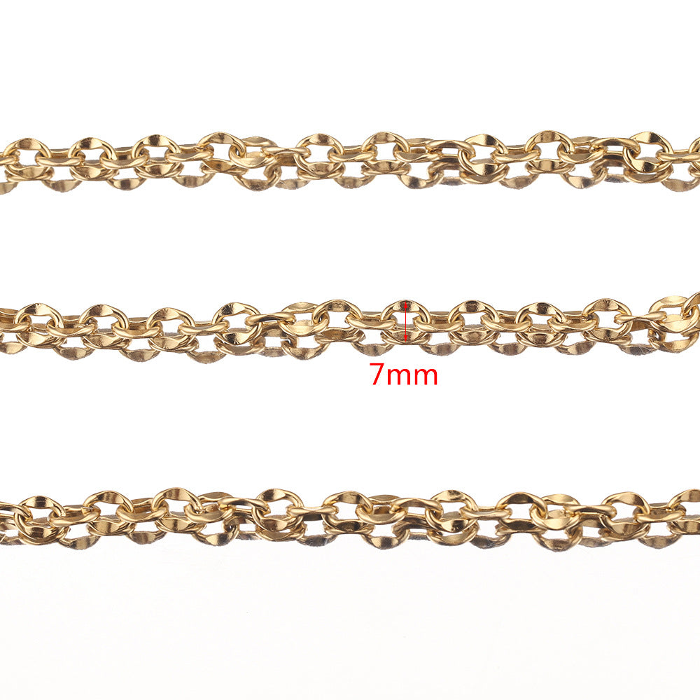 Stainless Steel Lip Link Chain – 5 Meters