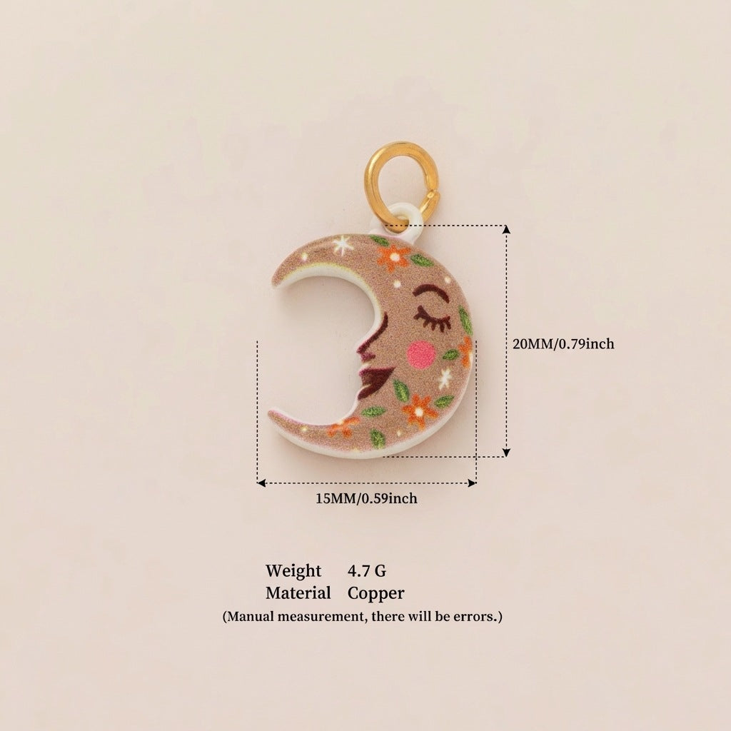 Butterfly, Moon & Heart Charms