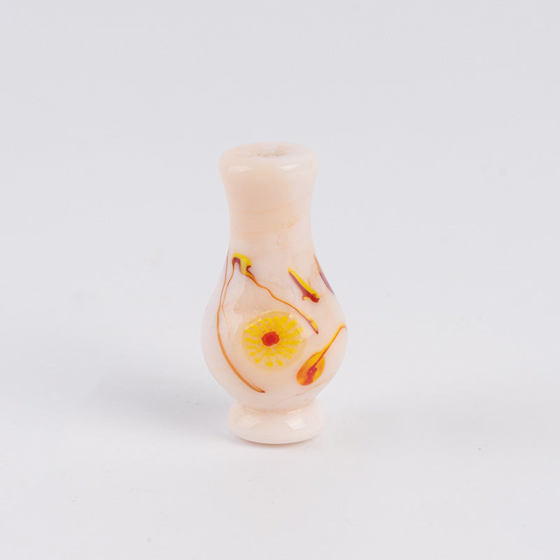 Hand-Painted Colorful Glazed Vase Beads