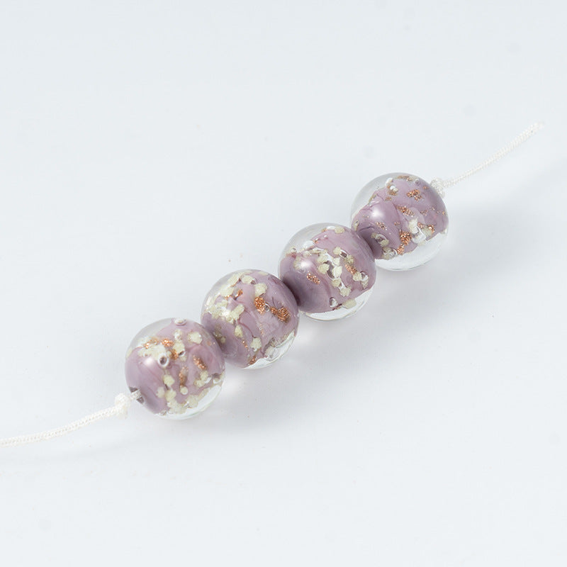 Gold Sand Luminous Glass Beads