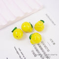 Cute Chubby Pear Glazed Beads