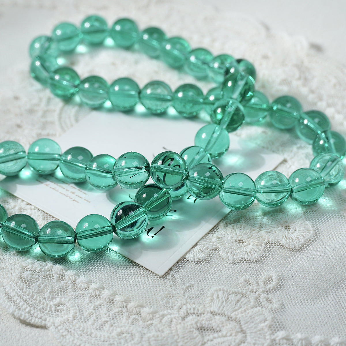 Crystal Glass Round Beads
