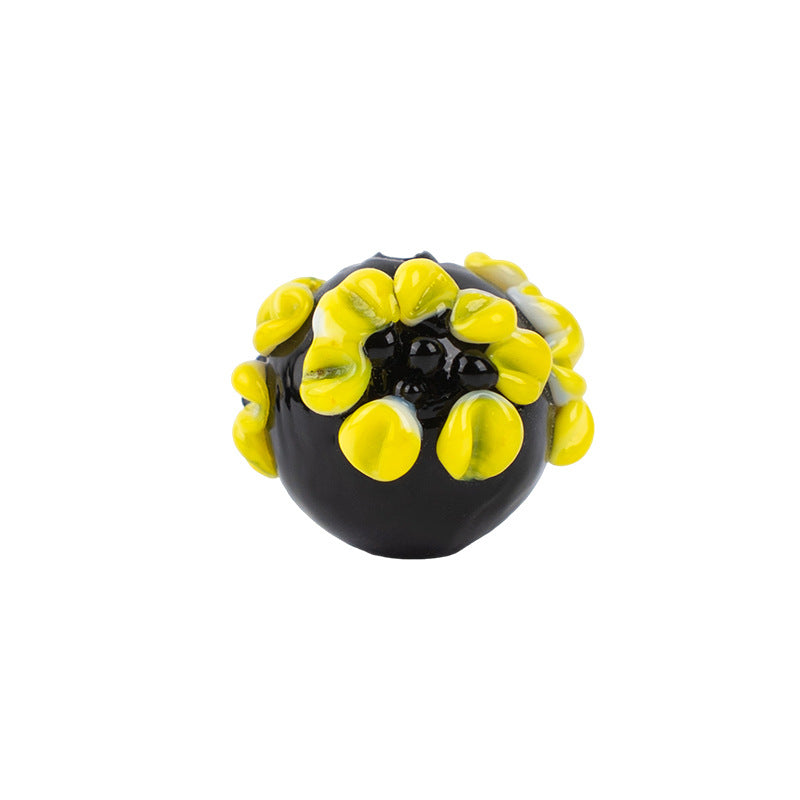 Handmade Lampwork Glass Flower Beads