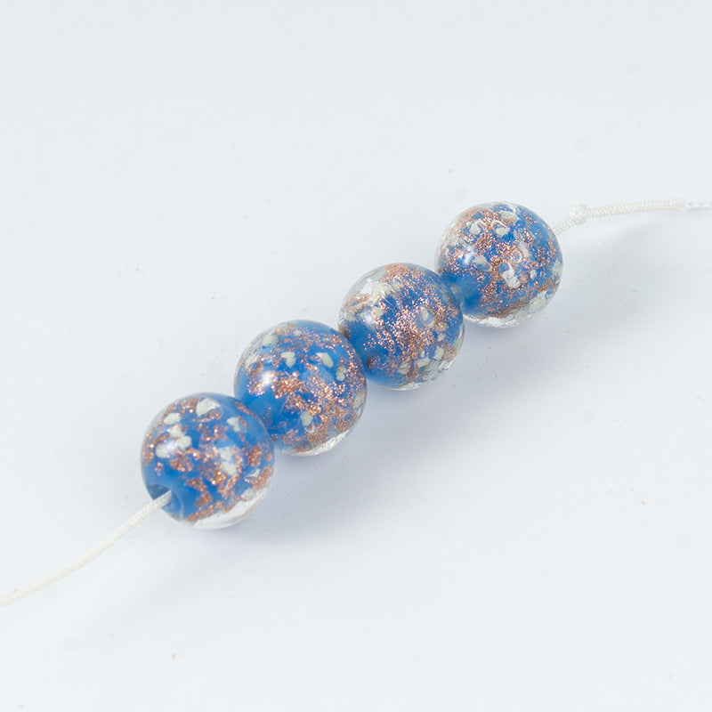 Gold Sand Luminous Glass Beads