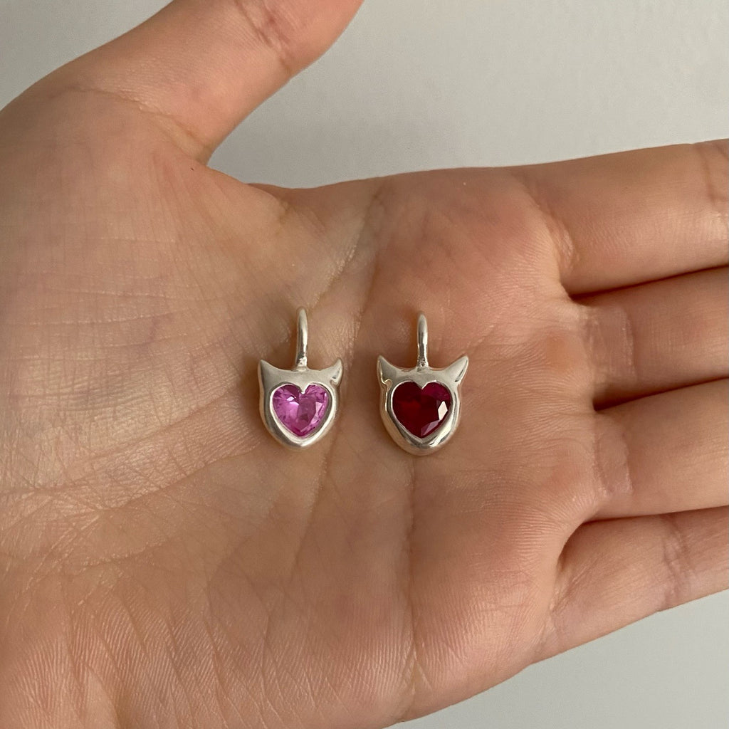 Colorful Stainless Steel Birthstone Crystal Charms