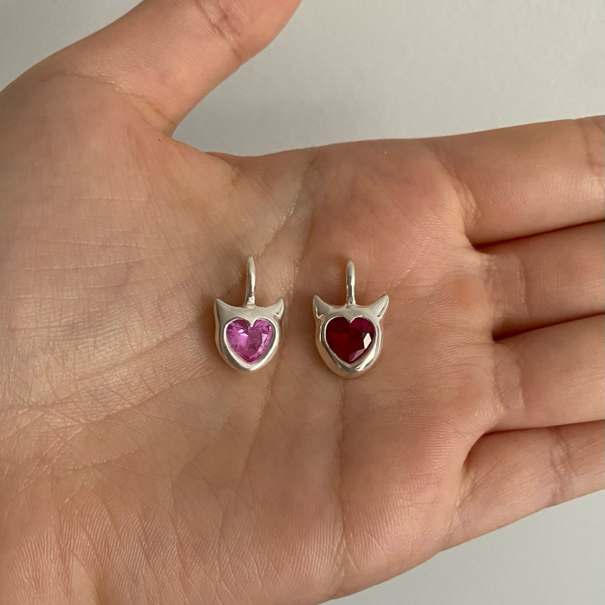 Colorful Stainless Steel Birthstone Crystal Charms