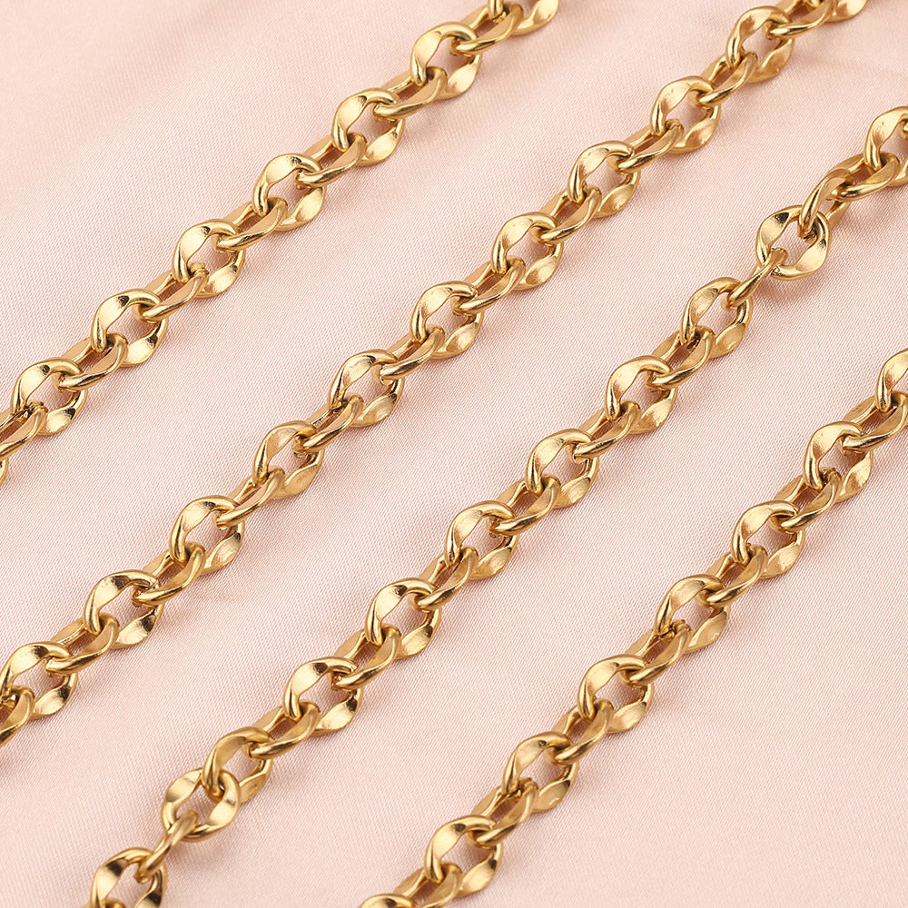 Stainless Steel Lip Link Chain – 5 Meters