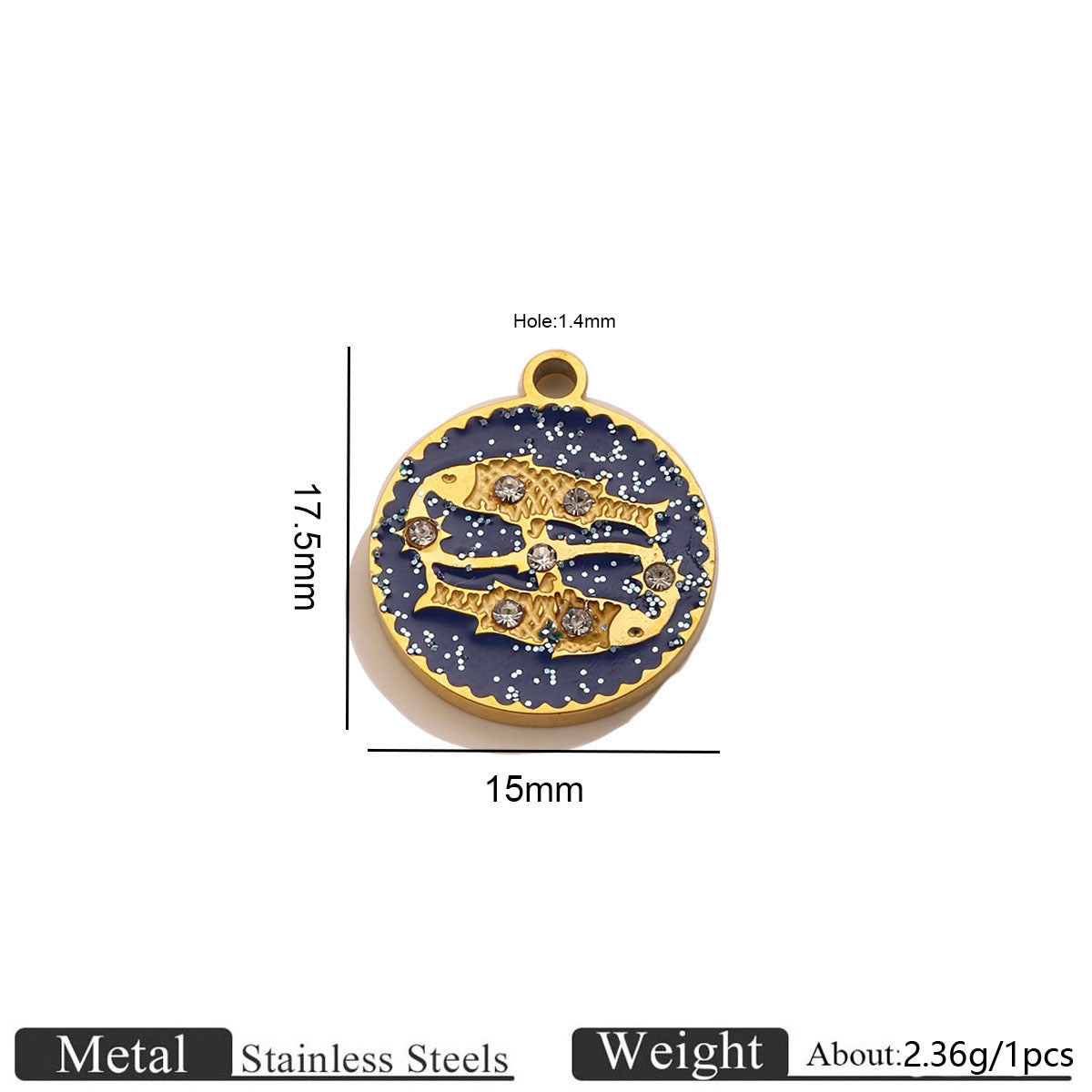 12 Zodiac Constellation Charms