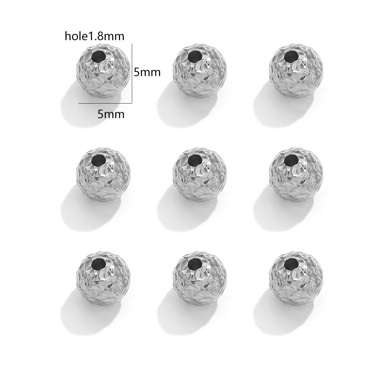 Textured Stainless Steel Tube Beads