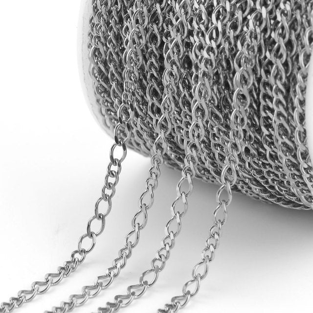 Stainless Steel Cable Chain by the Meter
