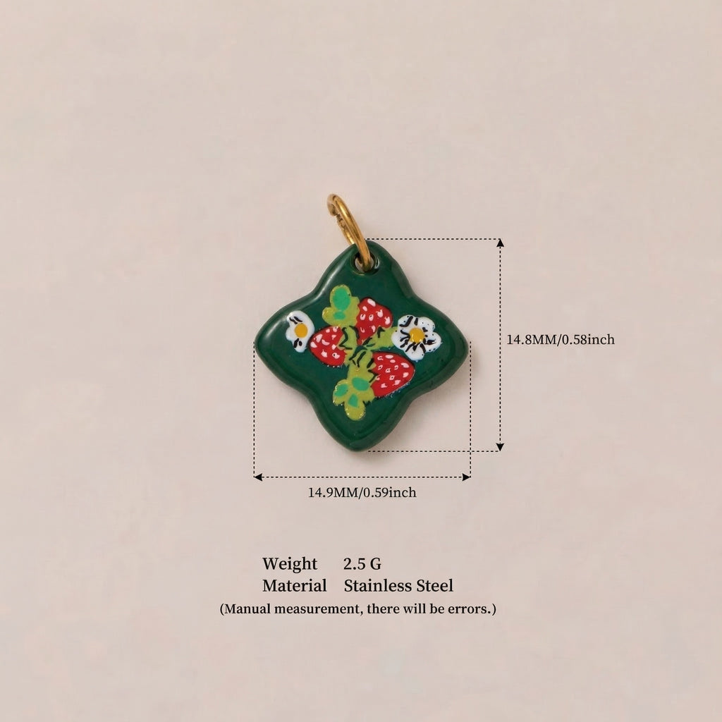 Bird & Flower Pendant Charms