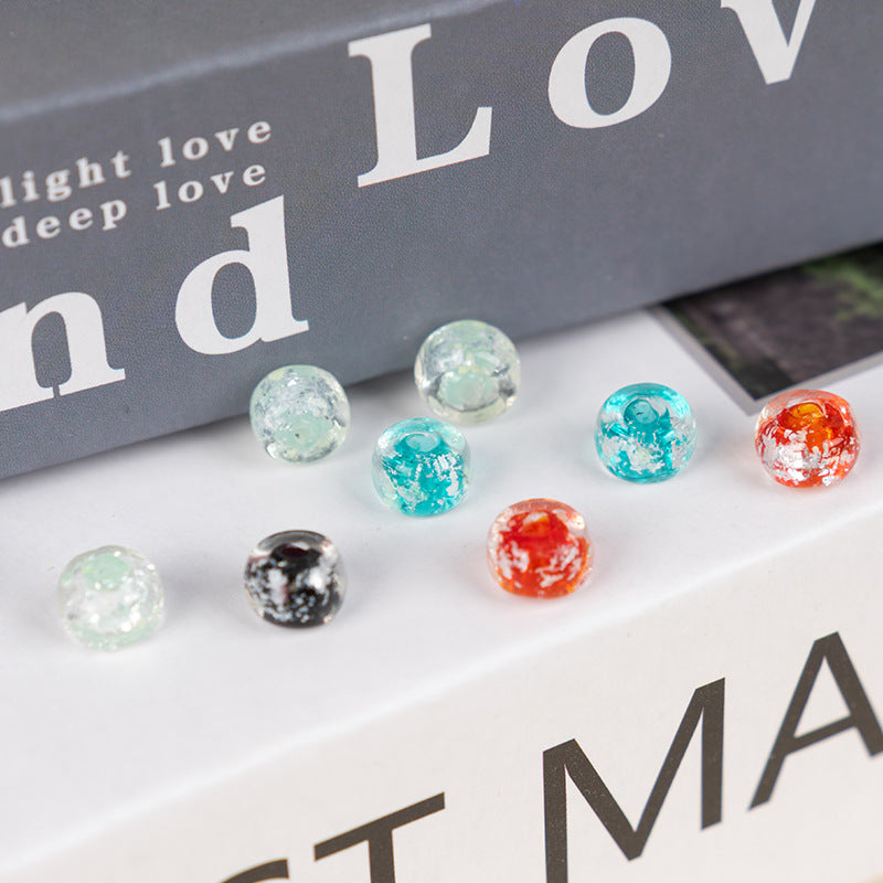 Colorful Powder-Glazed Flat Disc Spacer Beads