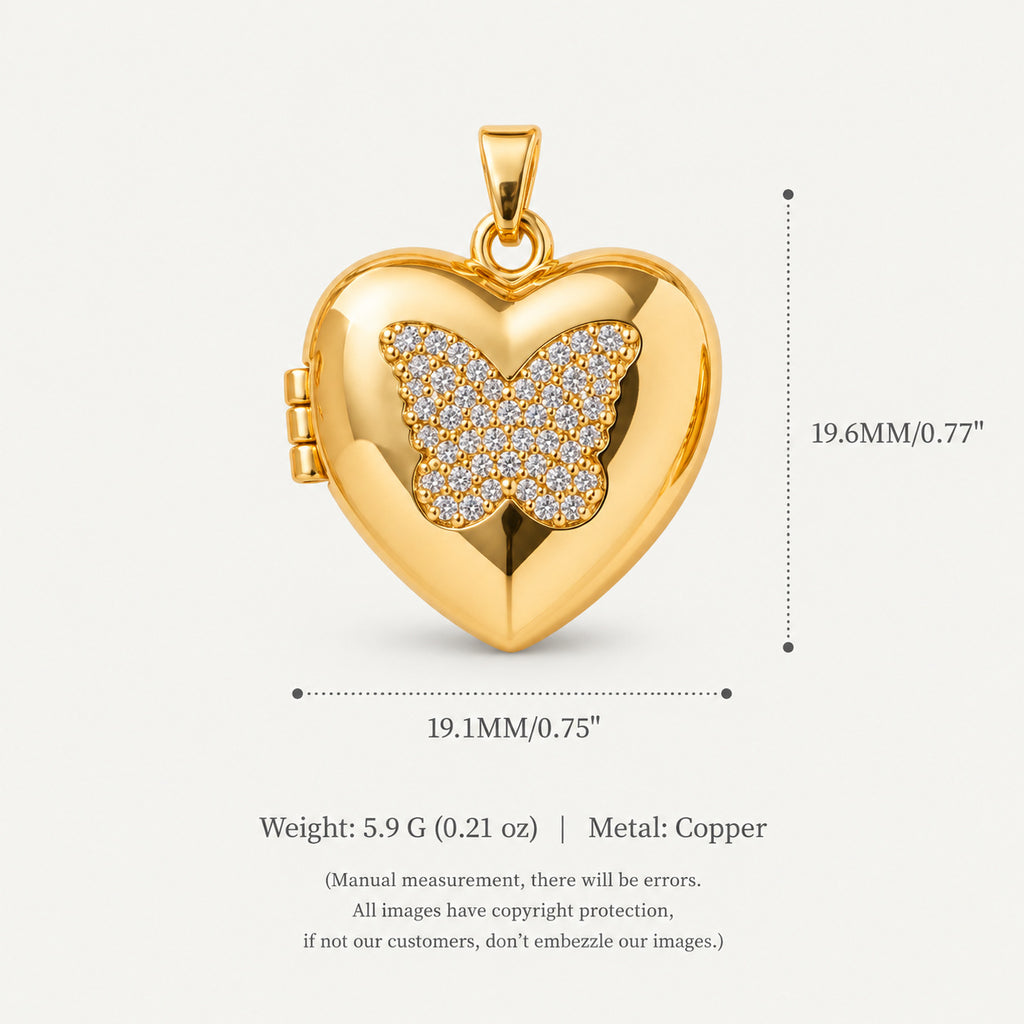 Pocket Watch & Heart Charms