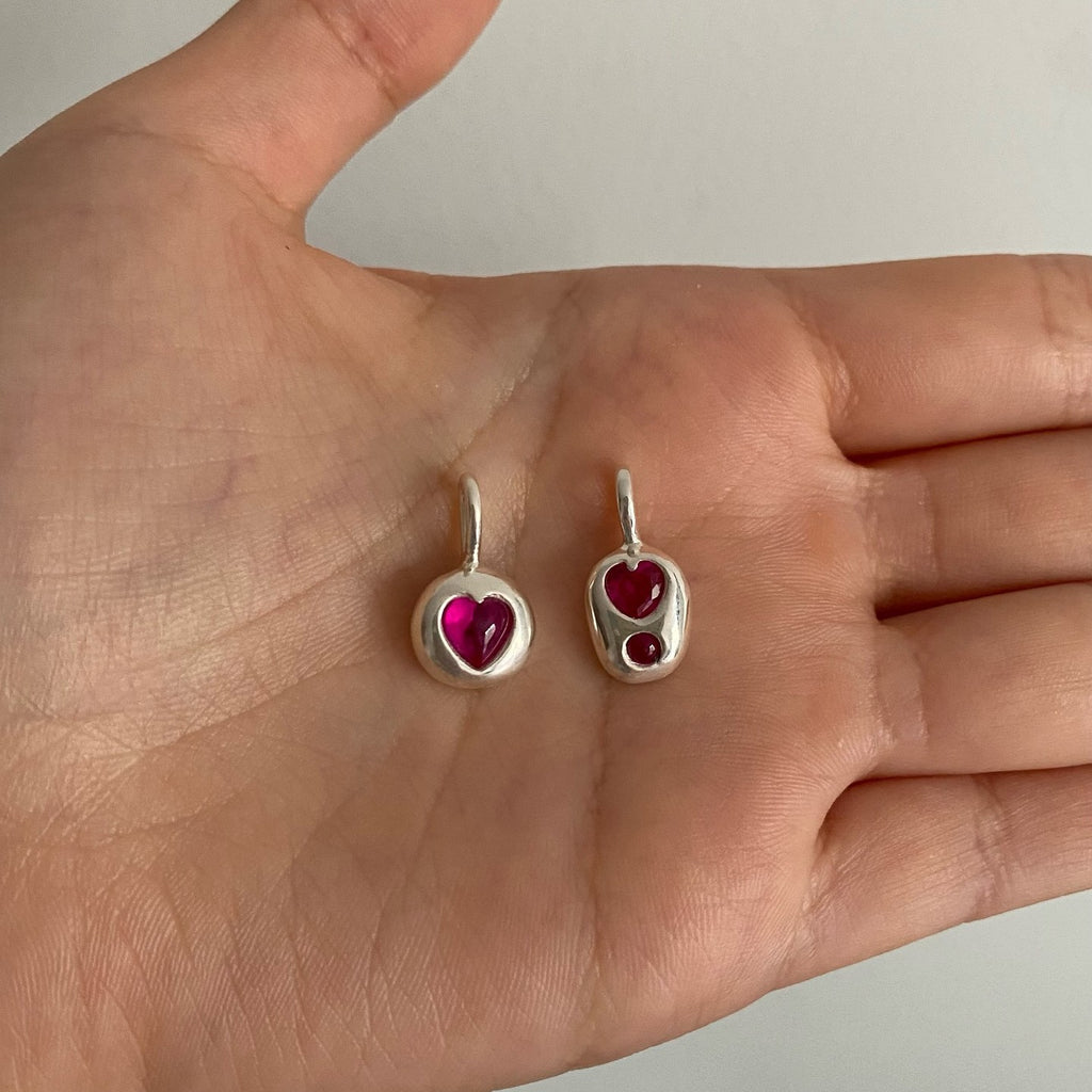 Colorful Stainless Steel Birthstone Crystal Charms