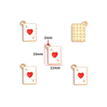Playing Card Charms – Colorful Enamel-Style Alloy Card Pendants for DIY Bracelets, Necklaces, Keychains & Jewelry Making