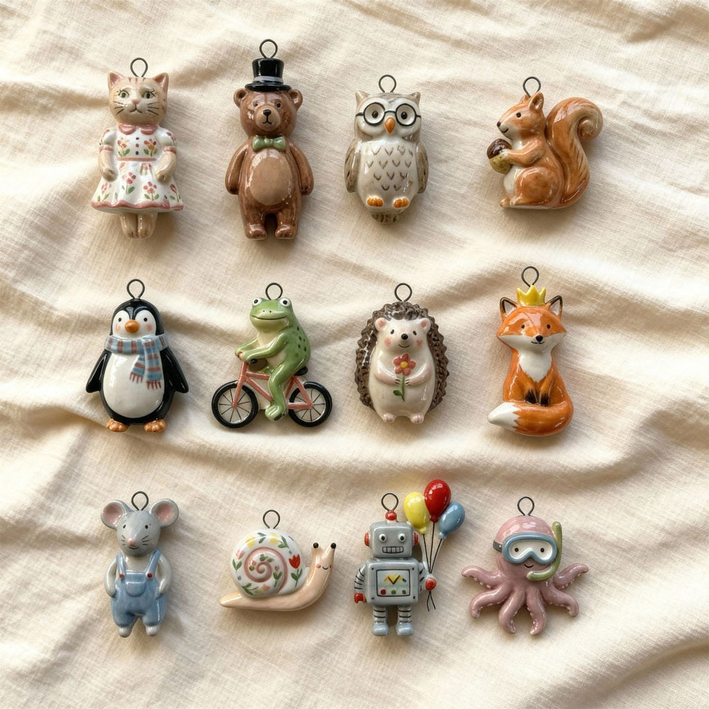 Colorful Stainless Steel Animal Pendant Charms