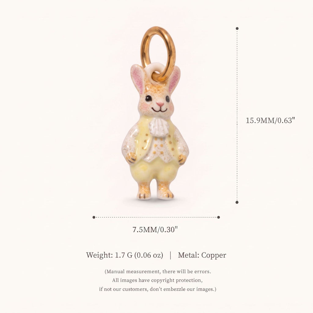 18K Gold-Plated Cute Cartoon Pendant Charms