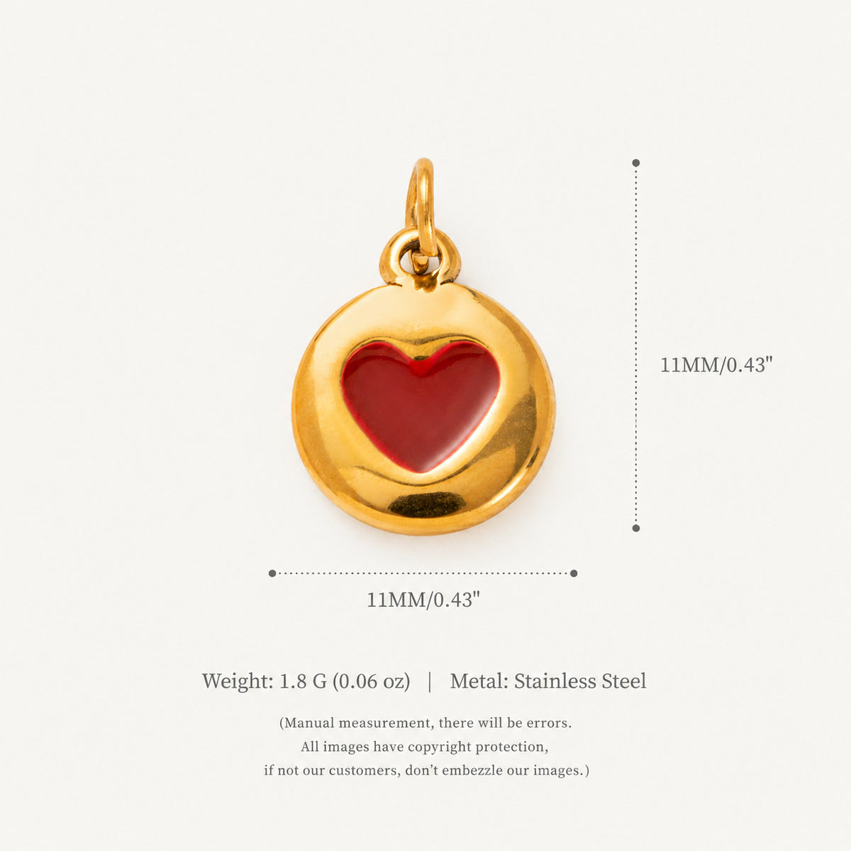 Butterfly, Heart & Cross Charms