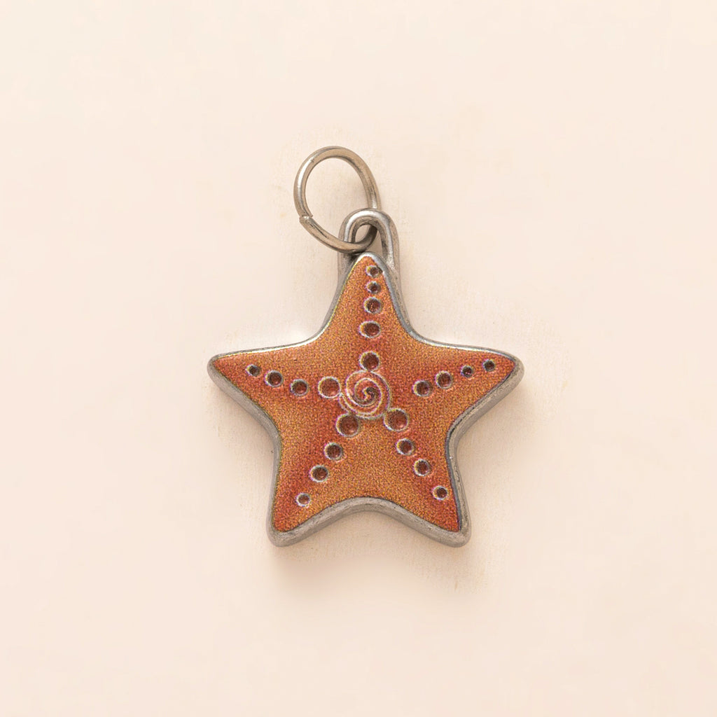 18K Gold-Plated Colorful Heart Pendant Charms