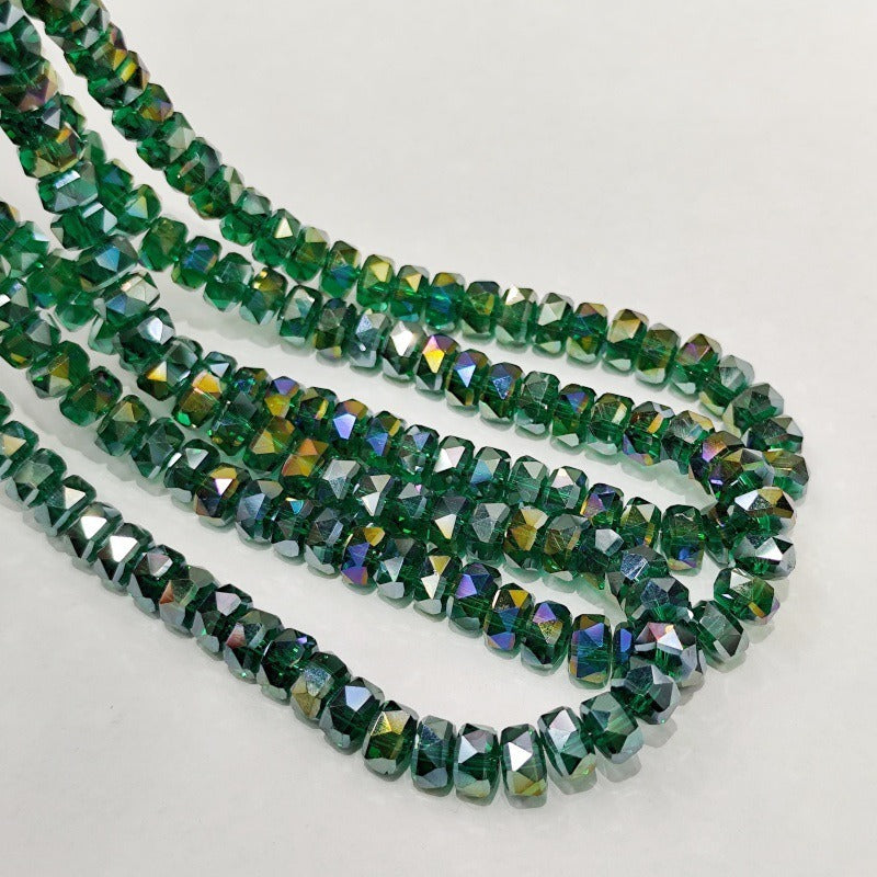 Faceted Crystal Rondelle Beads