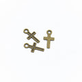 Vintage Alloy Cross Charms – Small Metal Cross Pendants for DIY Bracelets, Necklaces, Keychains & Jewelry Making