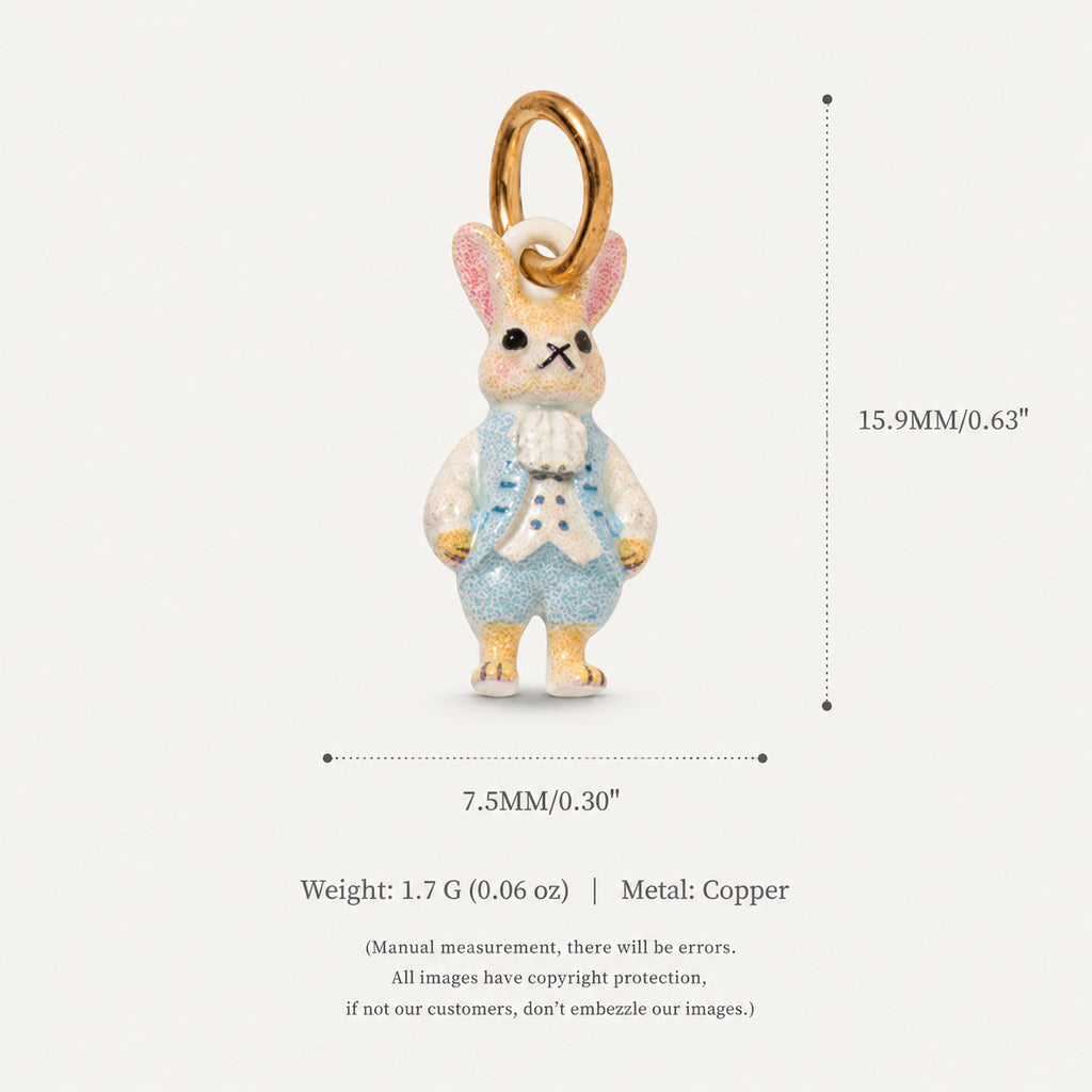 18K Gold-Plated Cute Cartoon Pendant Charms
